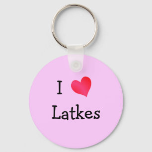 I Love Latkes Keychain