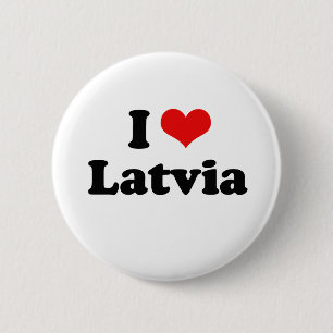 I Love Latvia Tshirt 2 Inch Round Button