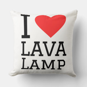 I love lava lamp throw pillow