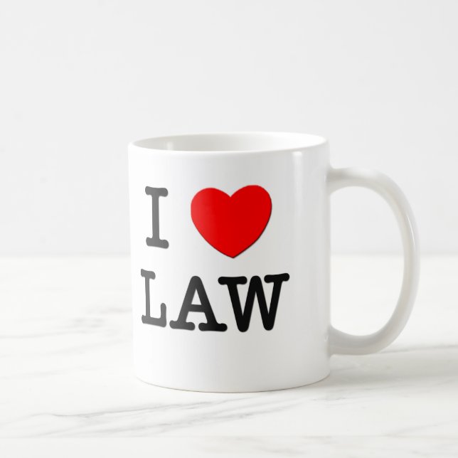 I Love Law Coffee Mug (Right)
