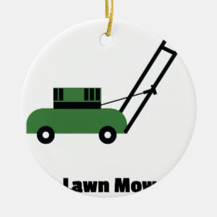 I love Lawn Mowers Ceramic Ornament