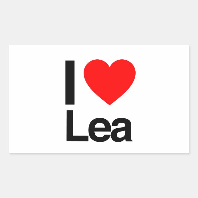 i love lea sticker (Front)