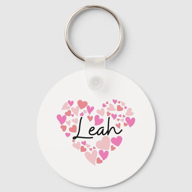 I love Leah Keychain (Front)