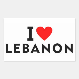 I love Lebanon country like heart travel tourism Sticker
