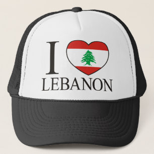 I Love Lebanon Trucker Hat