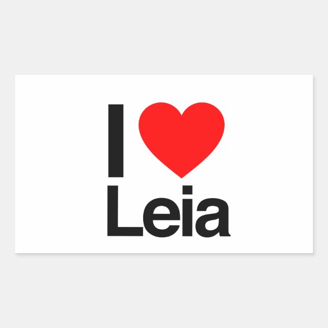 i love leia sticker (Front)