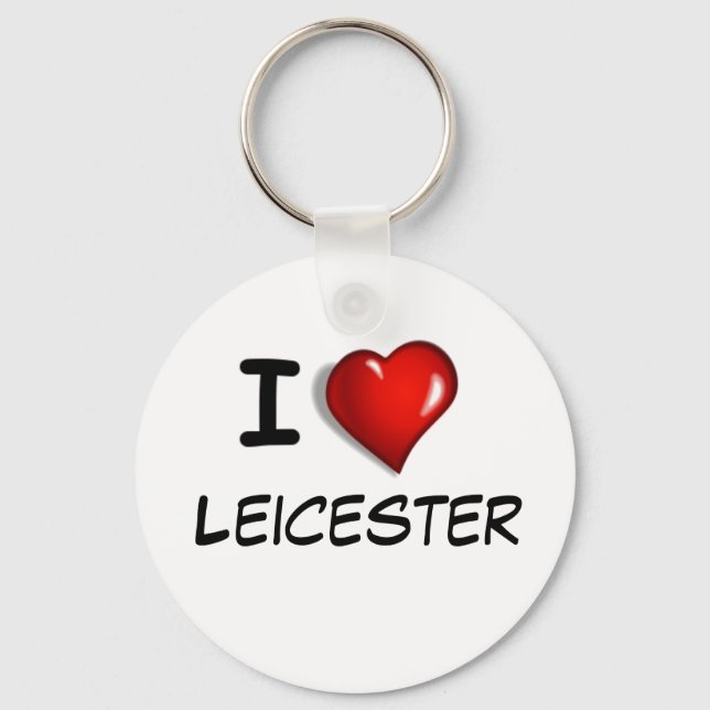 I Love Leicester Keychain (Front)