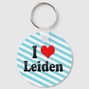 I Love Leiden, Netherlands Keychain