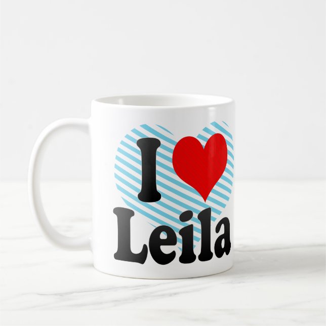 I love Leila Coffee Mug (Left)