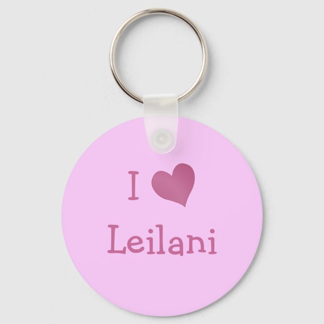 I Love Leilani Keychain (Front)
