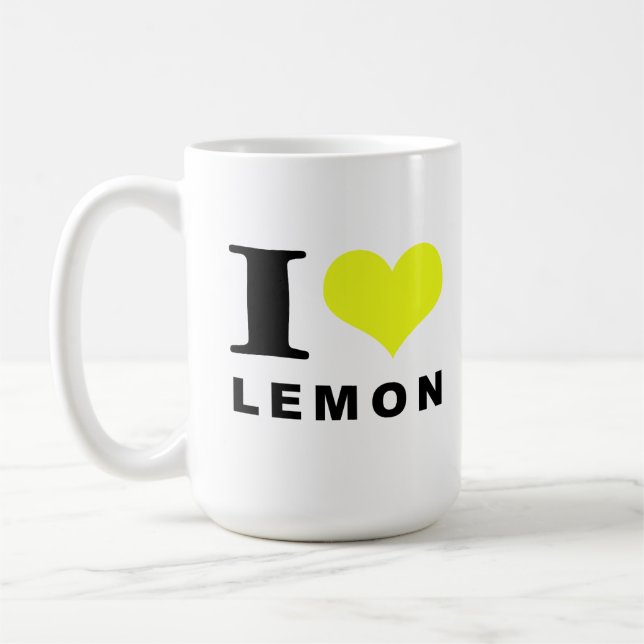 I love lemon coffee mug (Left)