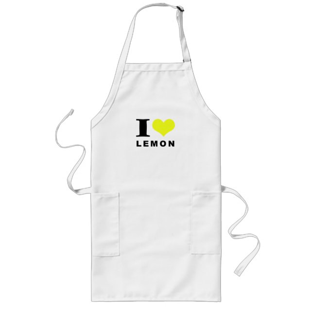 I love lemon long apron (Front)