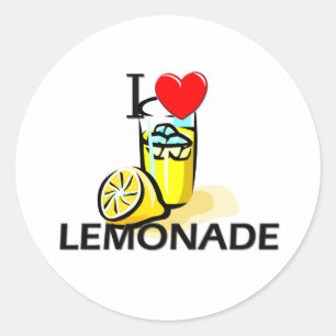 I Love Lemonade Classic Round Sticker