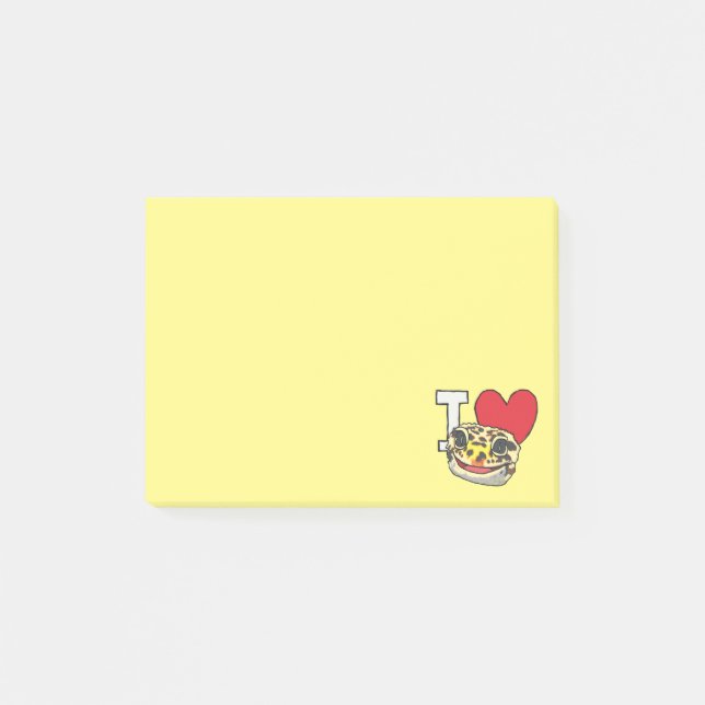 I Love Leopard Geckos Post-it Notes (Front)