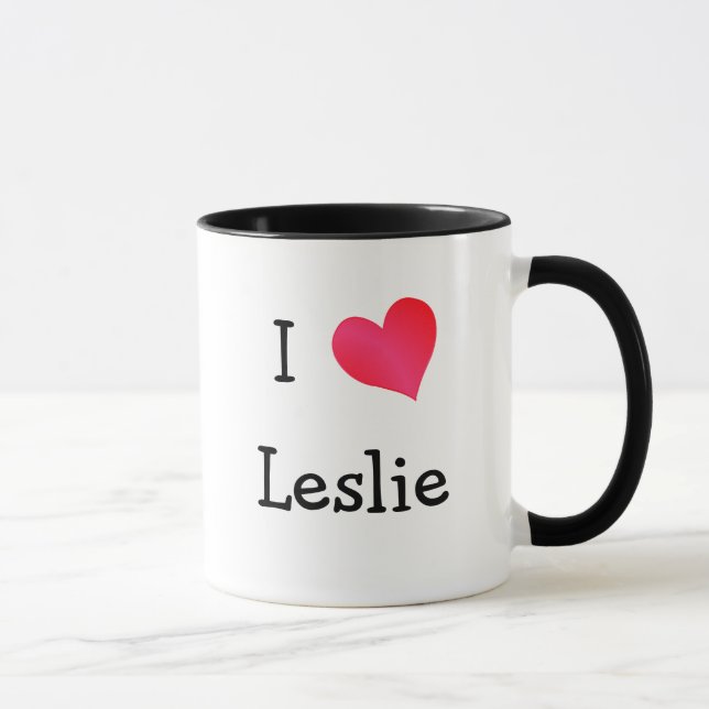 I Love Leslie Mug (Right)