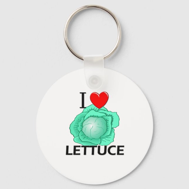 I Love Lettuce Keychain (Front)