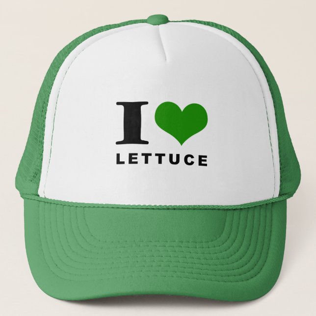 I love lettuce trucker hat (Front)