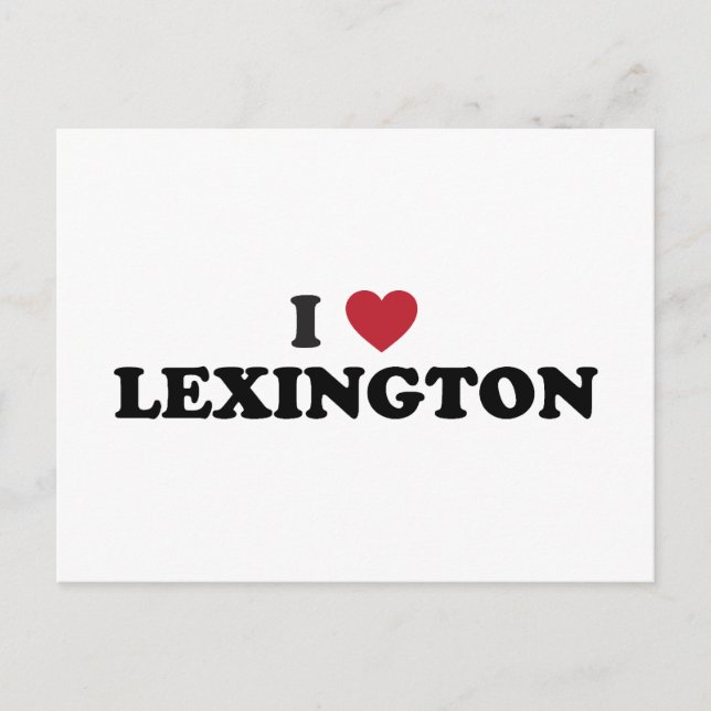 I Love Lexington Kentucky Postcard (Front)