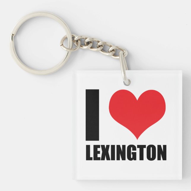 I love Lexington Keychain (Front)