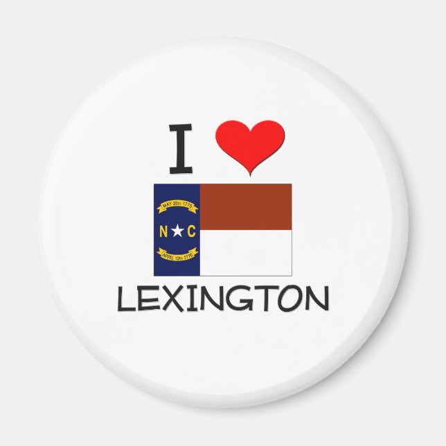 I Love Lexington North Carolina Magnet (Front)