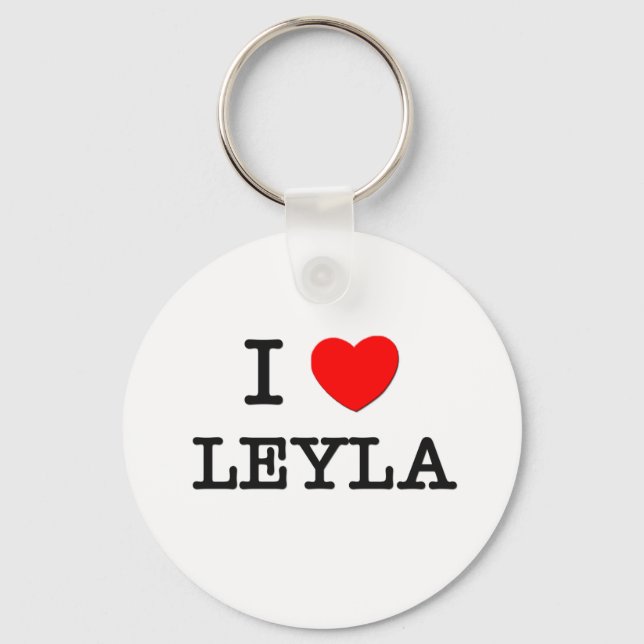 I Love Leyla Keychain (Front)