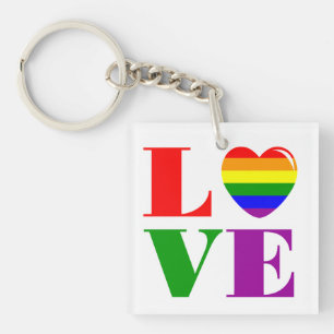 I love LGBT Keychain
