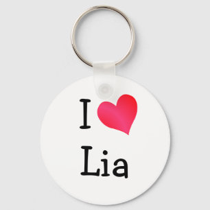I Love Lia Keychain