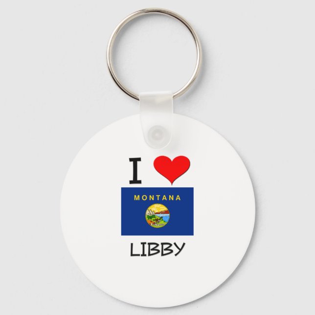 I Love Libby Montana Keychain (Front)