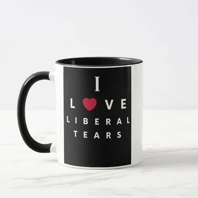 I Love Liberal Tears coffee mug 11oz (Left)
