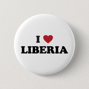 I Love Liberia 2 Inch Round Button