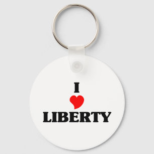 I love Liberty Keychain