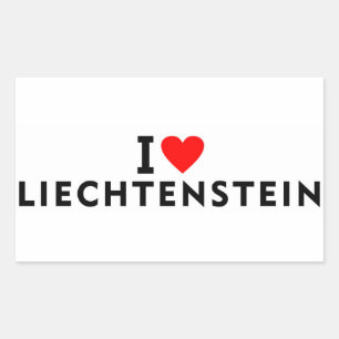 I love Liechtenstein country like heart travel tou Sticker
