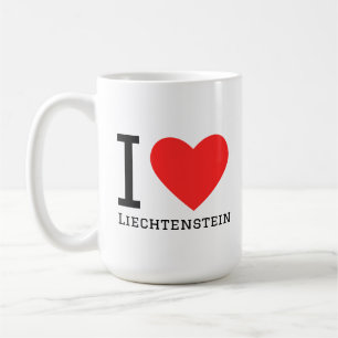 I love Liechtenstein square sticker Coffee Mug