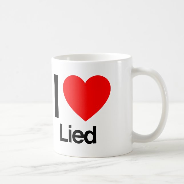 i love lied coffee mug (Right)
