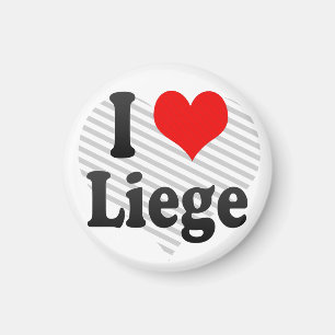I Love Liege, Belgium Magnet