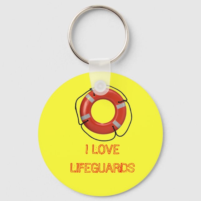 I LOVE LIFEGUARDS KEYCHAIN (Front)