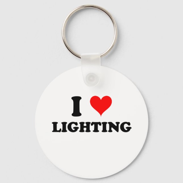I Love Lighting Keychain (Front)