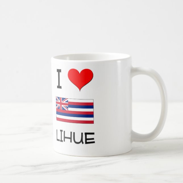 I Love LIHUE Hawaii Coffee Mug (Right)