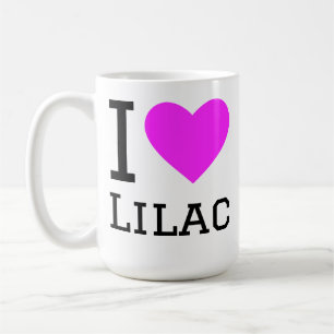 I love lilac coffee mug