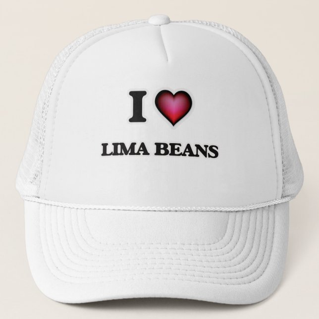 I Love Lima Beans Trucker Hat (Front)