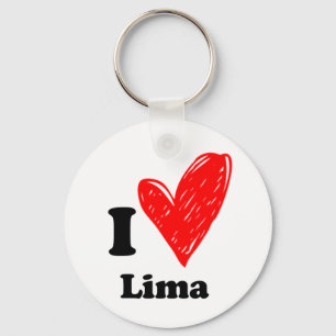 I love Lima Keychain