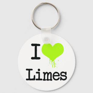 I Love Limes Keychain
