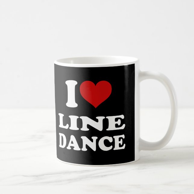 I Love Line Dance Coffee Mug (Right)