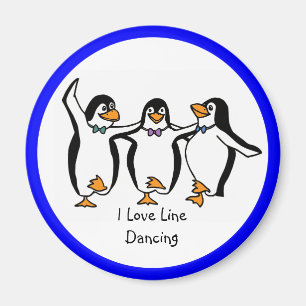 I Love Line Dancing Magnet