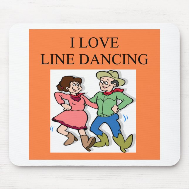 i love line dancing mouse pad (Front)