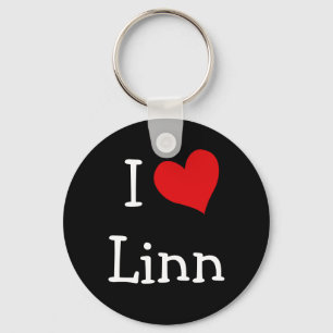 I Love Linn Keychain