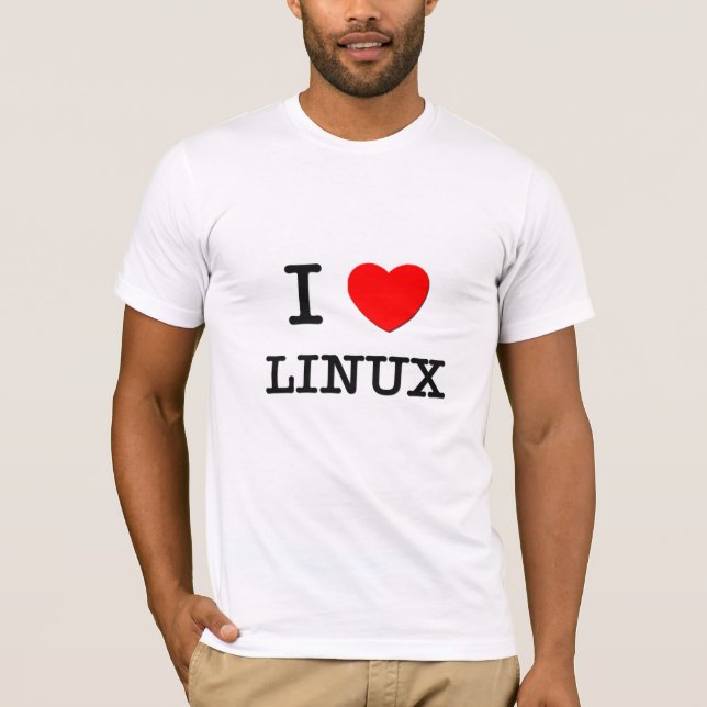 I LOVE LINUX T-Shirt (Front)