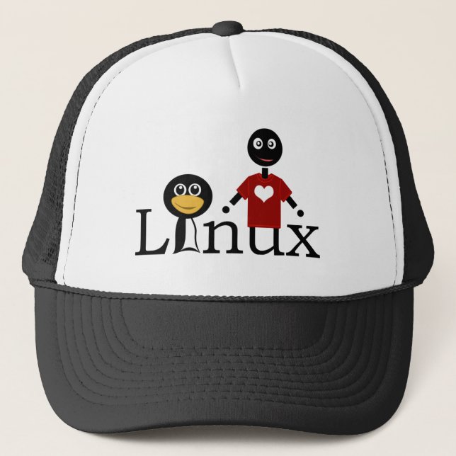 I love Linux Trucker Hat (Front)