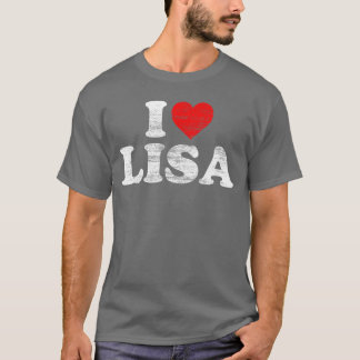 I Love Lisa Heart family boy friend T-Shirt