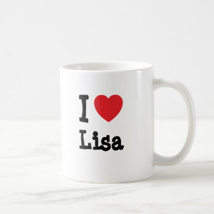 I love Lisa heart T-Shirt Coffee Mug
